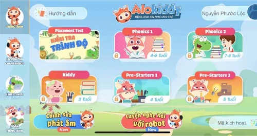 Alokiddy là app học tiếng Anh dành riêng cho trẻ trong độ tuổi tiểu học