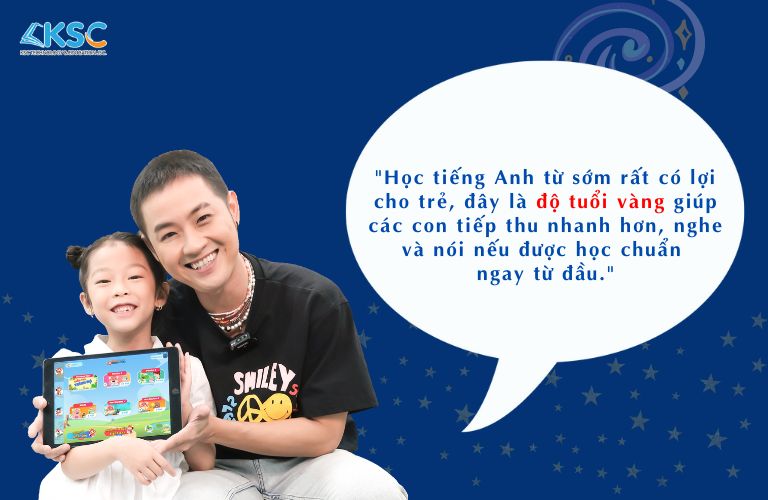 Ca sĩ Thanh Duy nói về tầm quan trọng của việc học tiếng Anh từ sớm cho trẻ