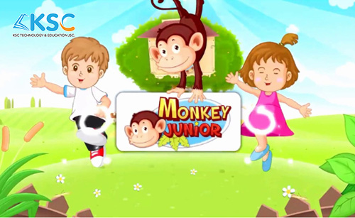 Giao diện app Monkey Junior