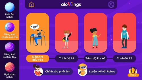 Alowings - App luyện nghe tiếng Anh cho học sinh THCS